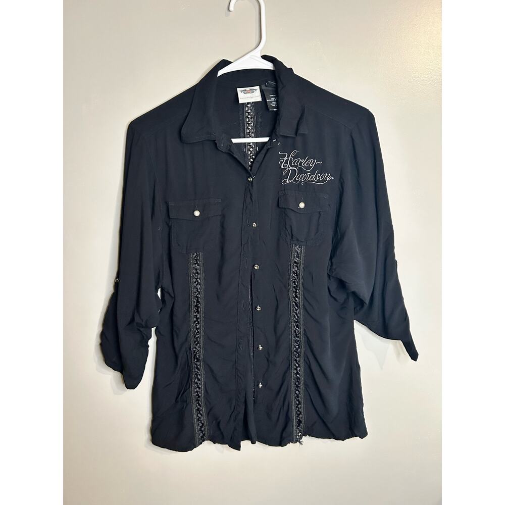 Harley-Davidson Womens Blouse, button-down